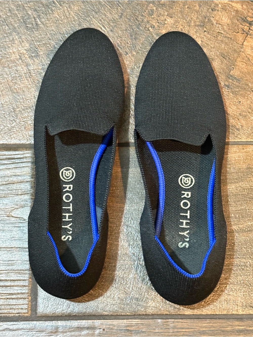 Rothy’s- Round Toe Black Slip On Flats/Ballet Flats, Everyday Comfort Size 11.5